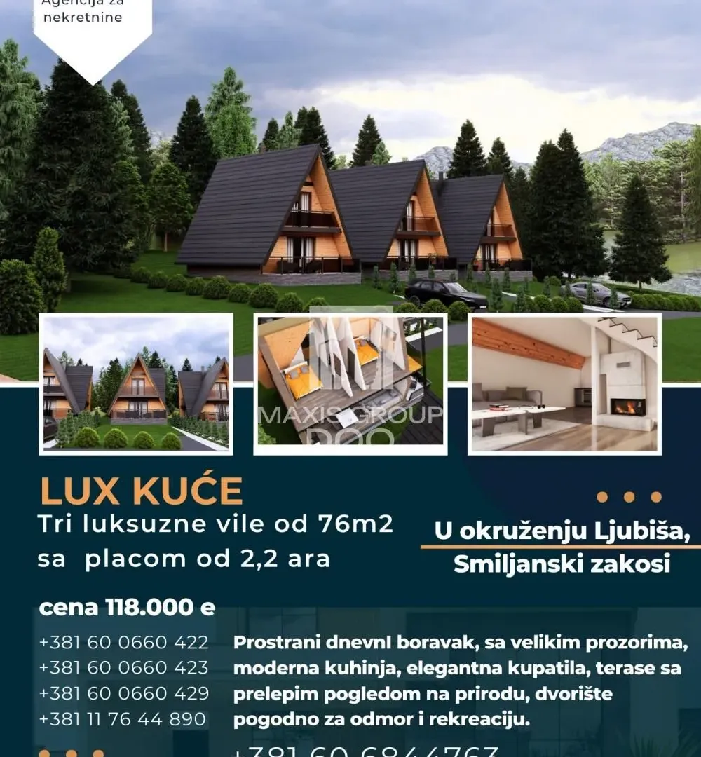 Sale, house, 76m², Centar, Čajetina