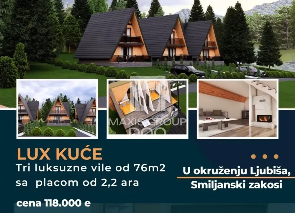 Sale, house, 76m², Centar, Čajetina