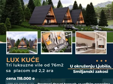 Sale, house, 76m², Centar, Čajetina