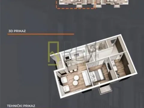 Sale, two bedroom apartment, 61m², Stari Aerodrom, Podgorica - image 9