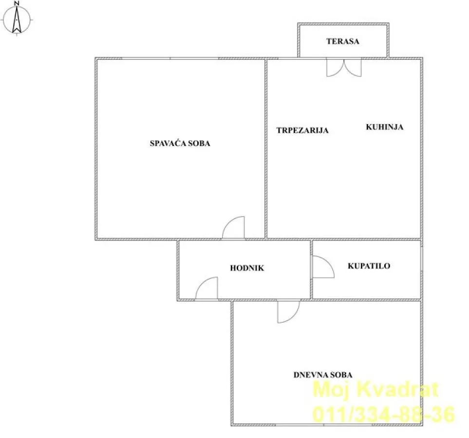 Sale, two bedroom apartment, 56m², Čukarica, Beograd