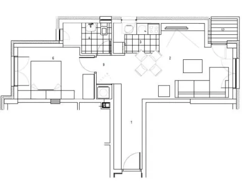 Sale, one bedroom apartment, 45m², Medijana, Niš - image 2