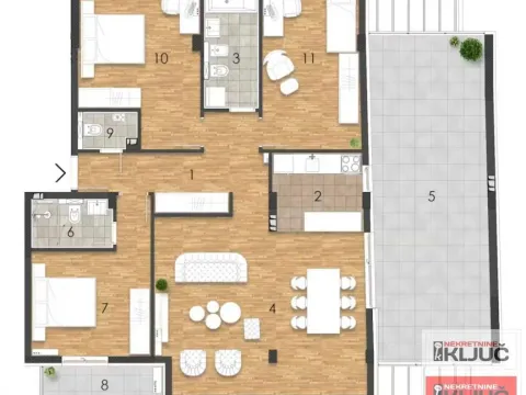 Prodaja, četvorosoban stan, 146m², Grbavica, Novi Sad Sve Podlokacije