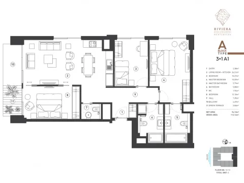 Prodaja, trosoban stan, 96m², Budva, Crna Gora - image 2