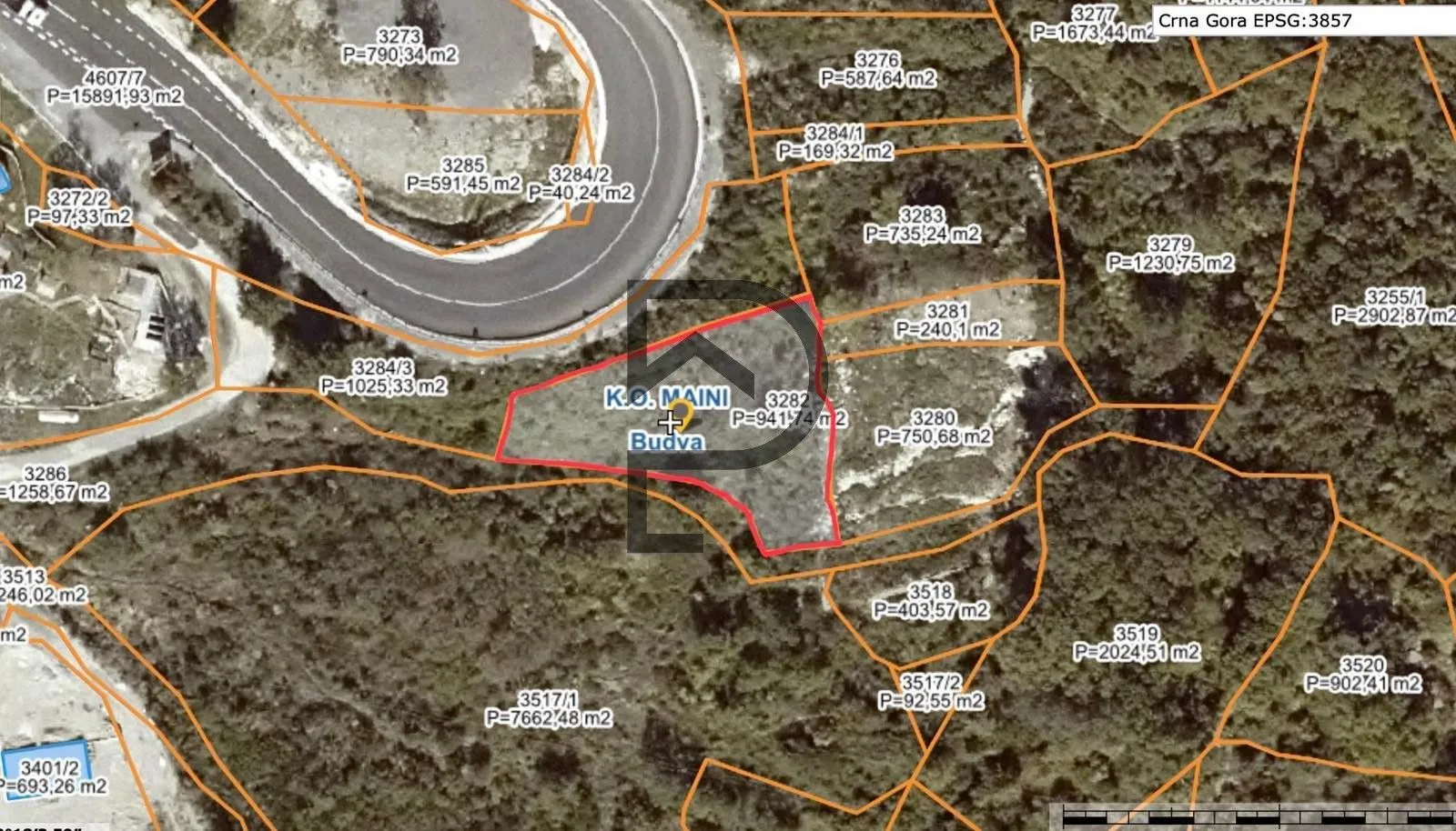 Prodaja, plac, 923m², Budva, Crna Gora