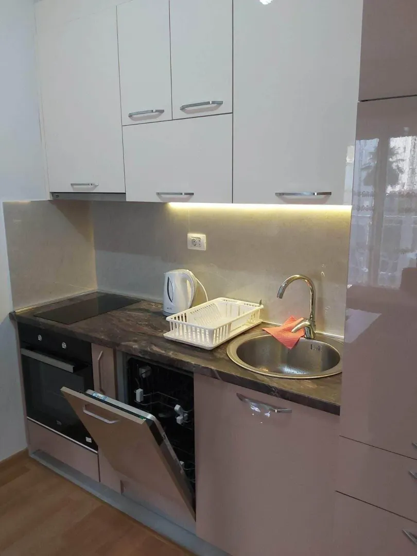 Modern and functional kitchen with built-in appliances.