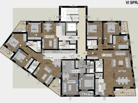 Sale, one bedroom apartment, 40m², Bar, Crna Gora - image 7