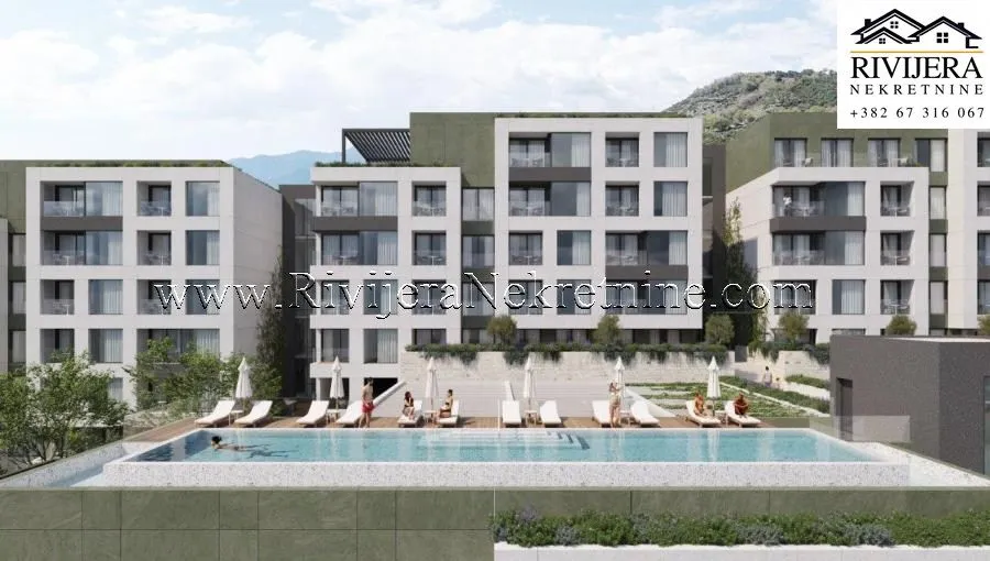 Prodaja, jednosoban stan, 44m², Mrčevac, Tivat