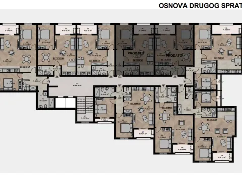 Prodaja, dvosoban stan, 82m², Ilino, Bar - image 10