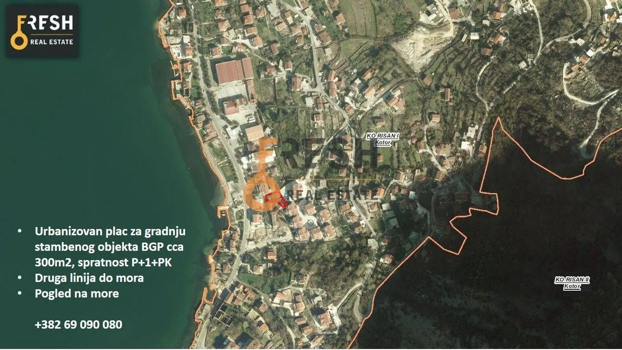 Sale, land lot, 300m², Kotor, Crna Gora