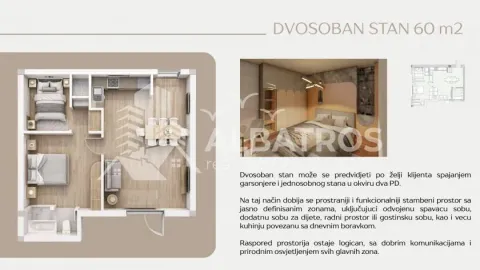 Sale, two bedroom apartment, 60m², Polje, Bar - image 3