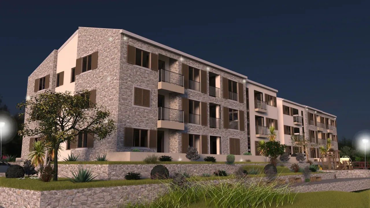 Prodaja, jednosoban stan, 38m², Radanovići, Kotor