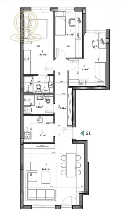 Sale, four bedroom apartment, 82m², Telep, Novi Sad Sve Podlokacije