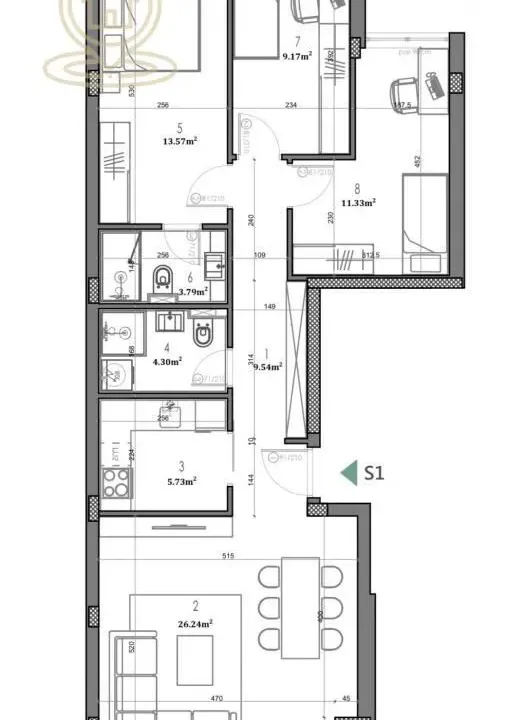 Sale, four bedroom apartment, 82m², Telep, Novi Sad Sve Podlokacije