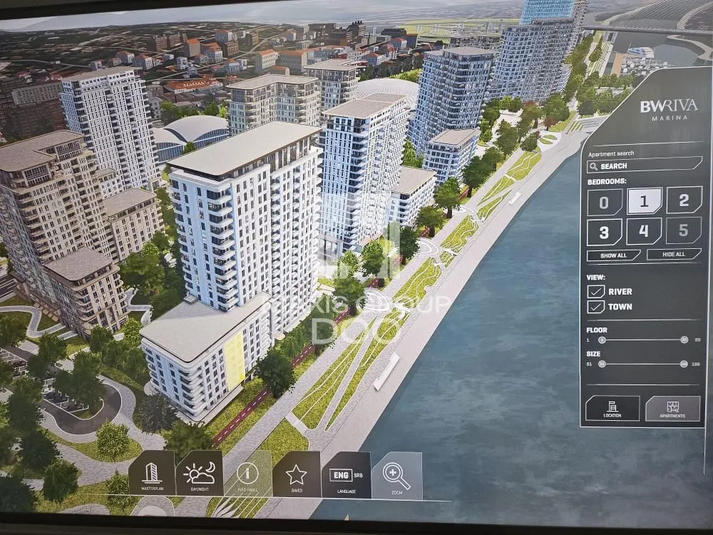 Sale, three bedroom apartment, 78m², Savski Venac, Beograd