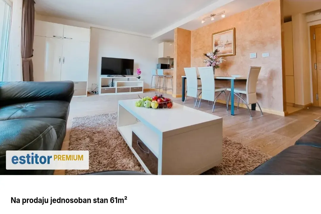 Prodaja, jednosoban stan, 61m², Budva, Crna Gora