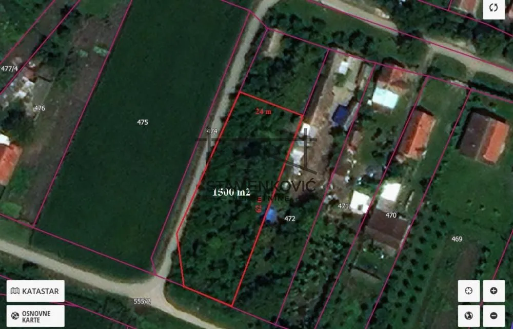 Prodaja, plac, 1500m², Adaševci, Šid