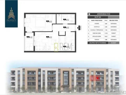 Prodaja, jednosoban stan, 39m², Zabjelo, Podgorica - image 6