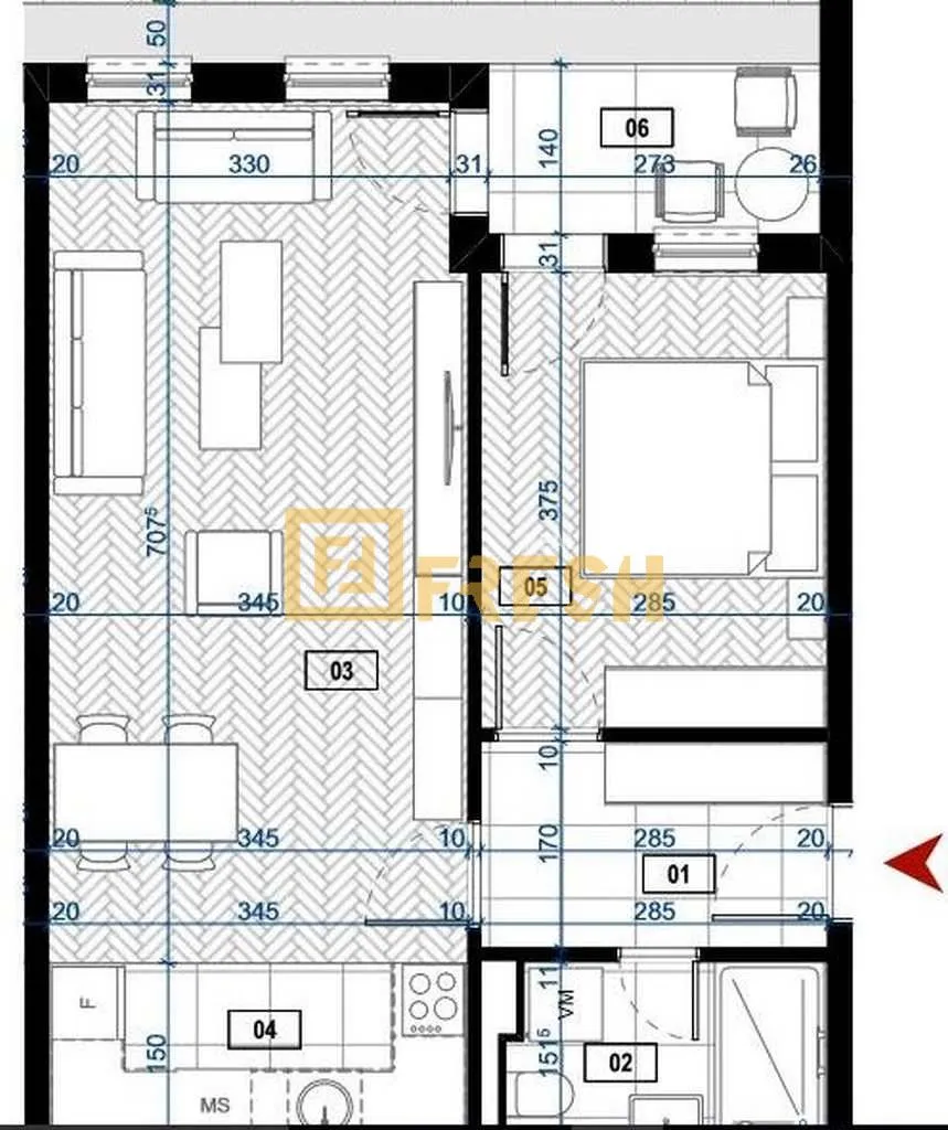 Prodaja, stan, 52m², Zabjelo, Podgorica