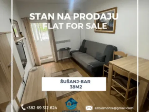 Sale, one bedroom apartment, 38m², Šušanj, Bar - image 1