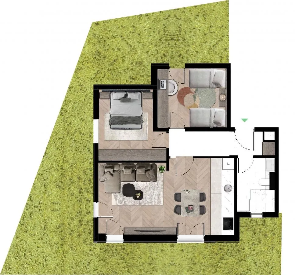 Sale, two bedroom apartment, 56m², Tivat, Crna Gora
