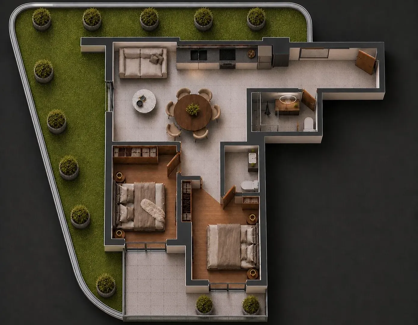 Sale, apartment, 78m², Bečići, Budva