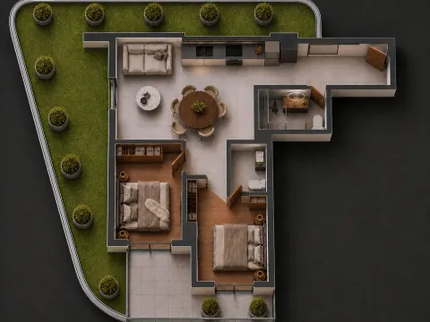 Sale, apartment, 78m², Bečići, Budva - image 3