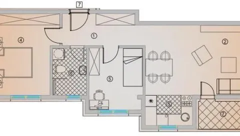 Sale, two bedroom apartment, 65m², Pantelej, Niš - image 3