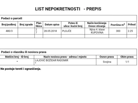 Sale, land lot, 300m², Pelinovo, Kotor - image 4