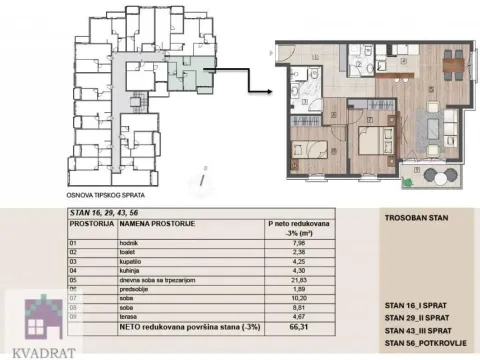 Prodaja, trosoban stan, 64m², Obrenovac, Beograd - image 2