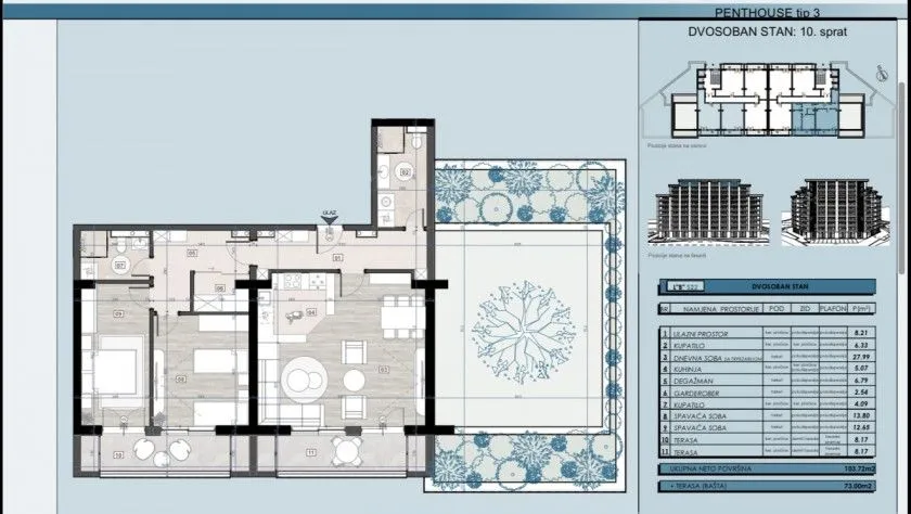 Sale, one bedroom apartment, 42m², Topolica, Bar