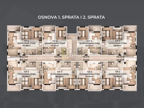 Prodaja, dvosoban stan, 70m², Donja Gorica, Podgorica - image 5