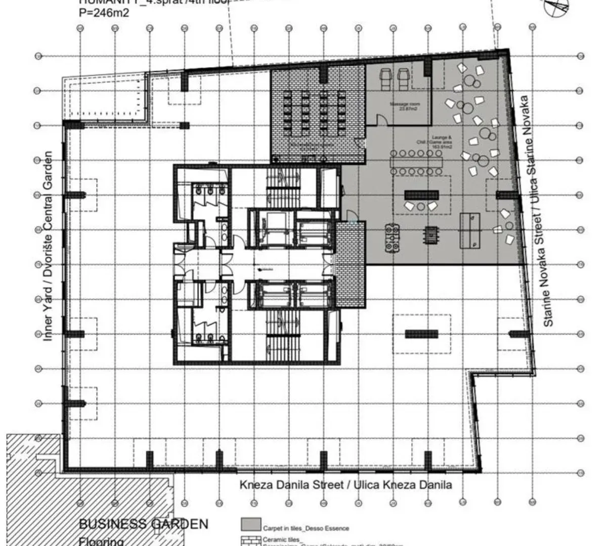 Rent, office space, 246m², Stari grad, Novi Sad