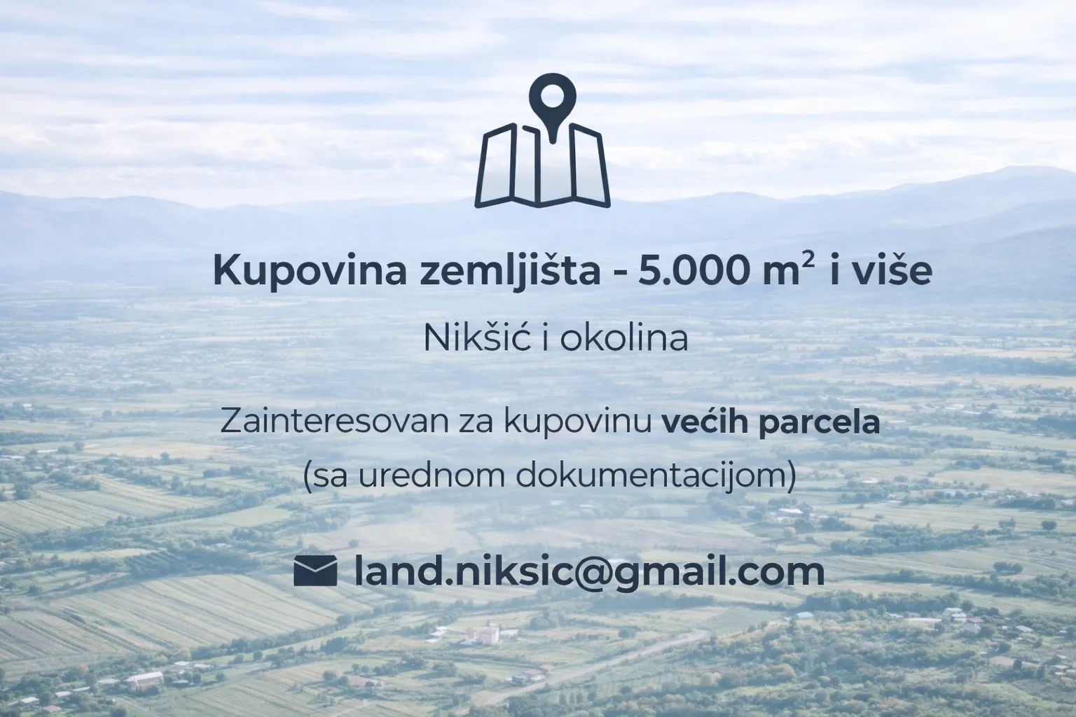 Prodaja, plac, 5000m², Nikšić, Crna Gora