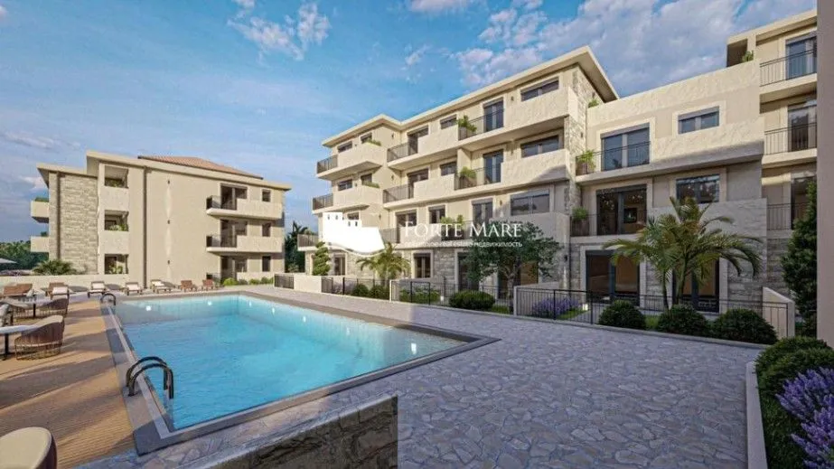 Prodaja, jednosoban stan, 56m², Baošići, Herceg Novi