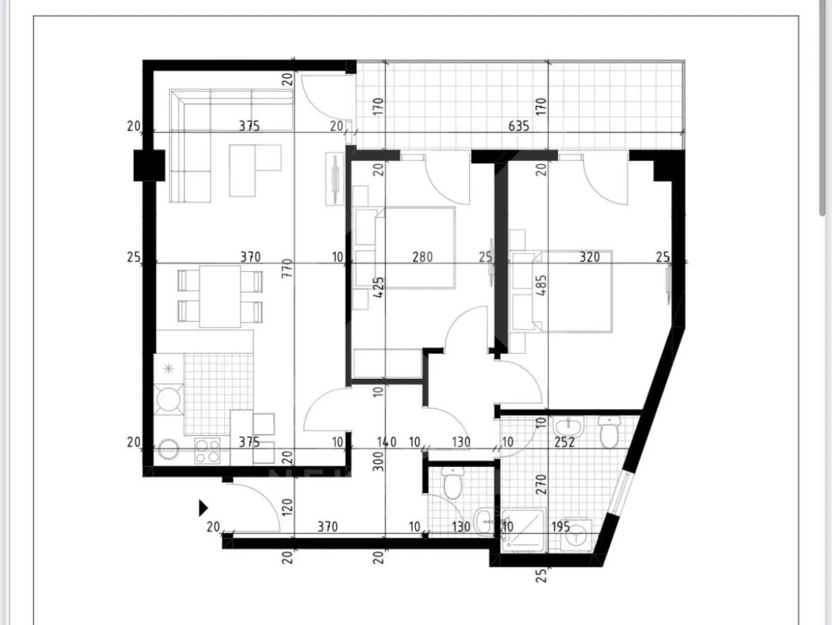 Prodaja, dvosoban stan, 82m², Ljubović, Podgorica