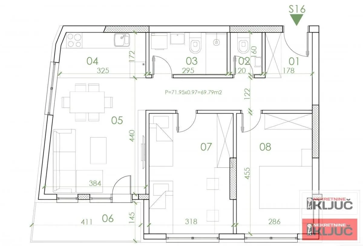 Prodaja, trosoban stan, 70m², Telep, Novi Sad Sve Podlokacije