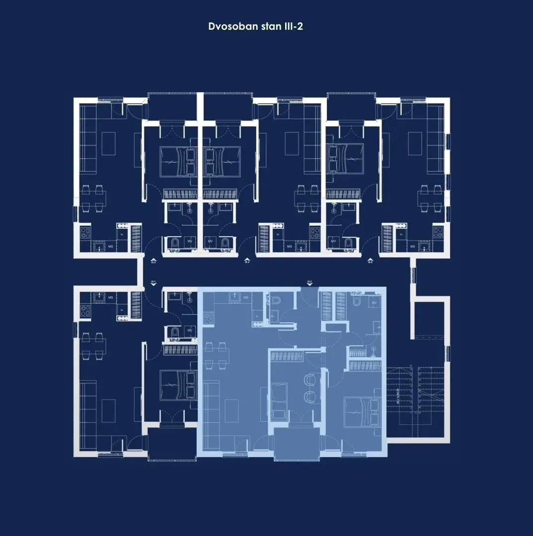 Prodaja, dvosoban stan, 74m², Zabjelo, Podgorica
