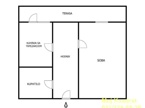 Sale, one bedroom apartment, 39m², Vukov Spomenik, Zvezdara Sve Podlokacije - image 9