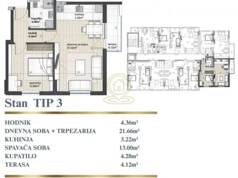 Sale, one bedroom apartment, 51m², Pantelej, Niš - image 4