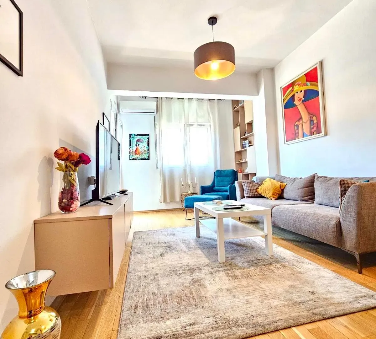 Rent, one bedroom apartment, 45m², Blok 6, Podgorica
