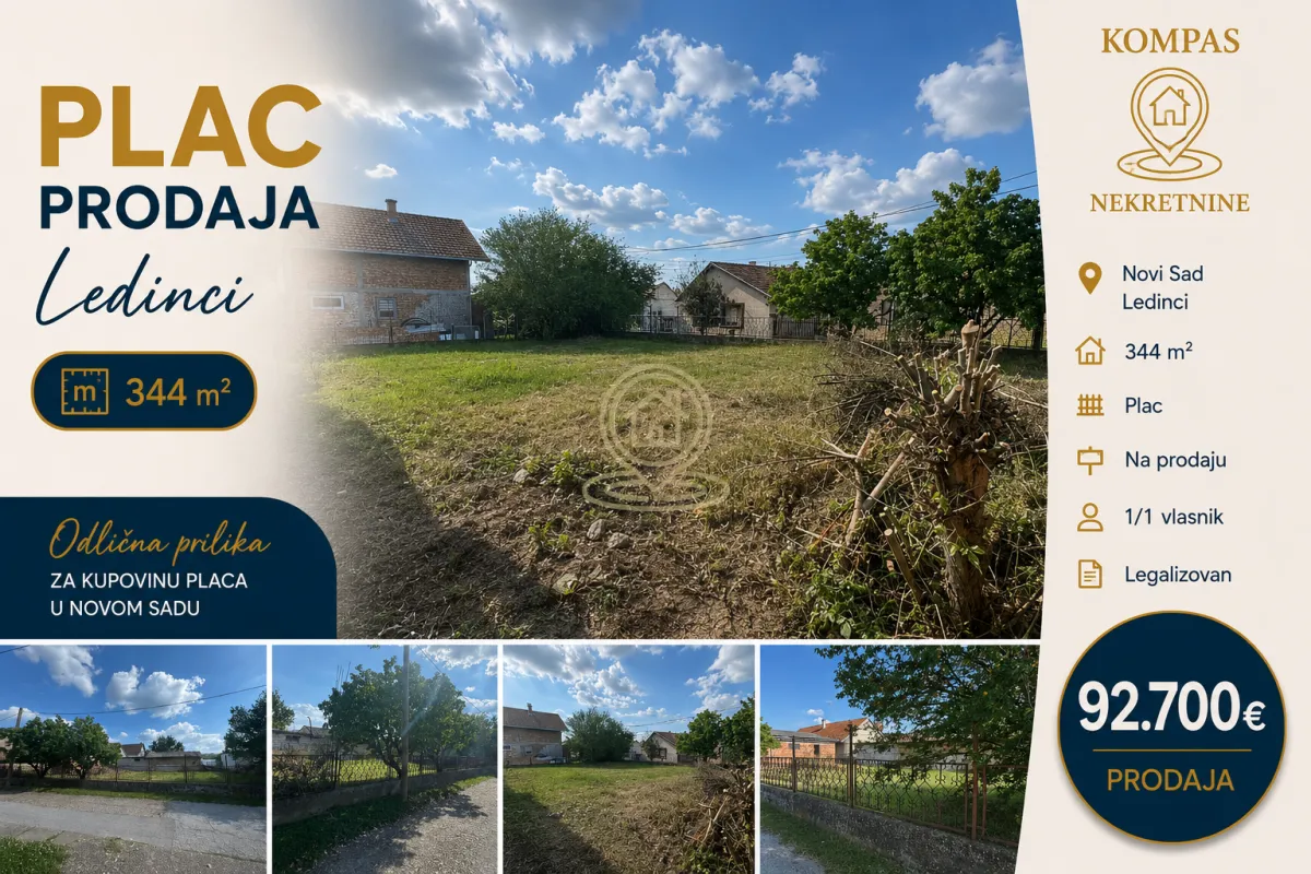 Prodaja, plac, 34400m², Ledinci, Petrovaradin