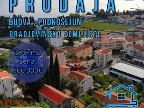 Land Lot for Sale, 1967m2, Podkošljun, Budva Land Lot for Sale, 1967m2, Podkošljun, Budva