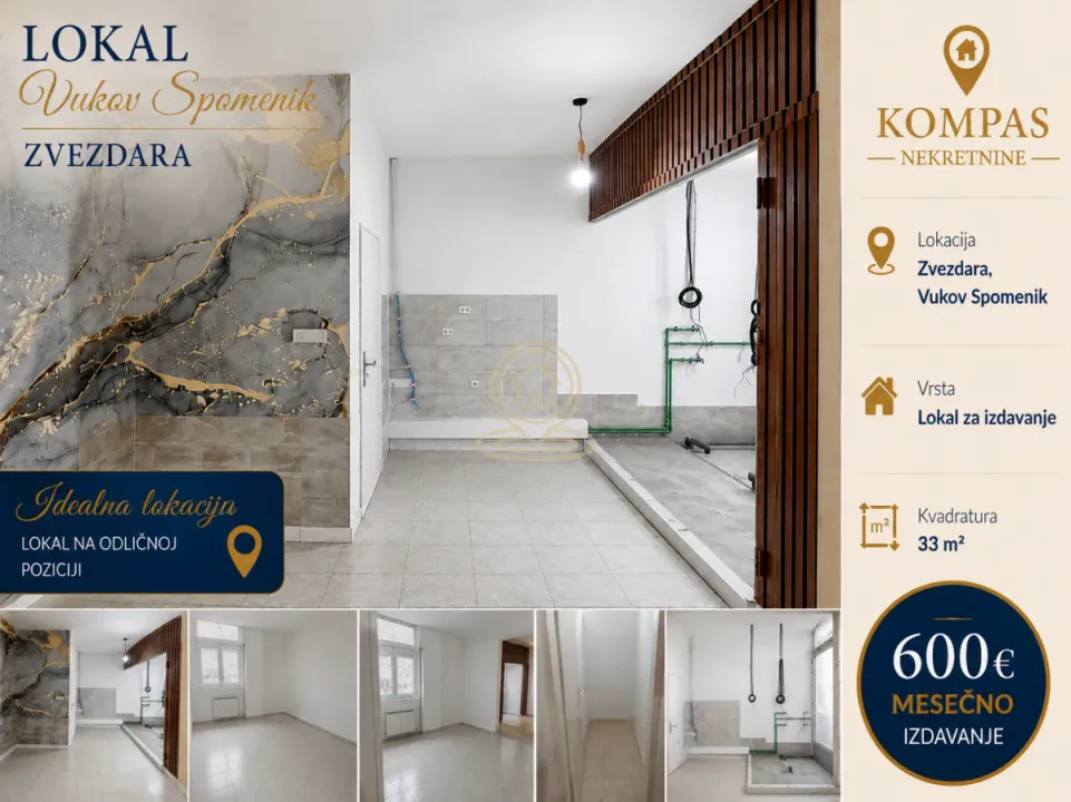 Rent, office space, 33m², Vukov Spomenik, Zvezdara Sve Podlokacije