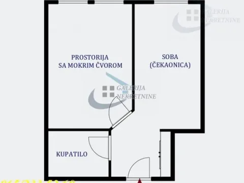 Rent, one bedroom apartment, 24m², Miljakovac, Rakovica - image 5