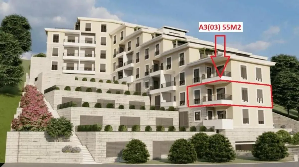 Prodaja, dvosoban stan, 56m², Budva, Crna Gora