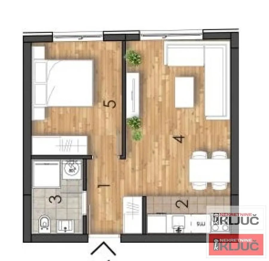 Sale, one bedroom apartment, 37m², Telep, Novi Sad Sve Podlokacije