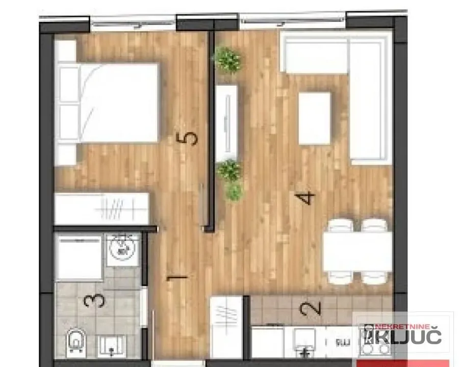 Sale, one bedroom apartment, 37m², Telep, Novi Sad Sve Podlokacije