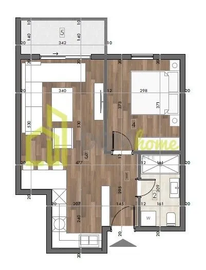 Prodaja, jednosoban stan, 47m², Donja Gorica, Podgorica