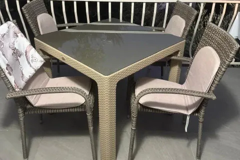 Terrace with a dining table and chairs. - image 5